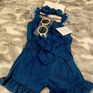 Brand new Rachel Zoe denim romper